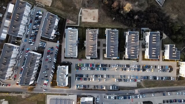 TOP down view of apartments