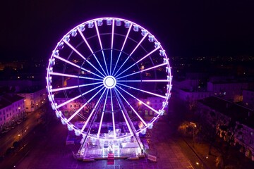 City Wheel at night