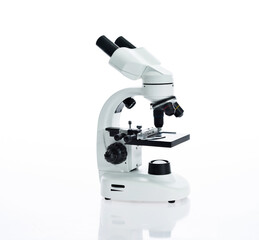 Microscope isolated on white background