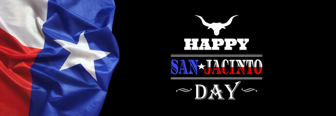Fototapeta na wymiar San Jacinto Day is an official 