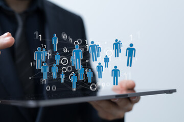 Abstract technology group and data
