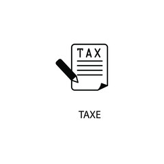 tax icons  symbol vector elements for infographic web