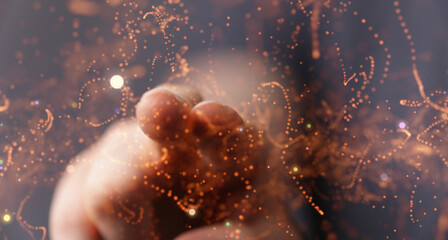 sphere network structure - abstract design connection design