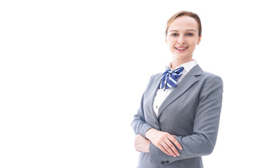 制服を着た外国人留学生