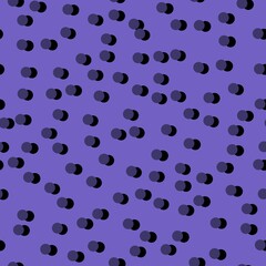 Seamless polka dots pattern for fabrics and textiles and packaging and linens and gifts and cards