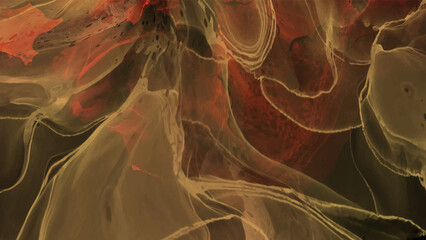 Elegant banner template design with color paint.