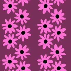 Floral seamless flower pattern for fabrics and textiles and packaging and gifts and cards and linens and kids