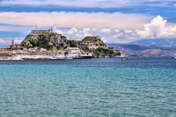 Fototapeta na wymiar Corfu Town Venetian Fortress