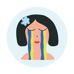Planet Earth. Peace. Stop, No war. Vector illustration in a flat style on a white background.