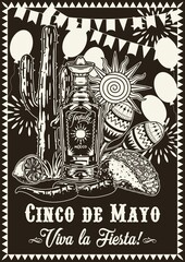 Mexican food and drink poster