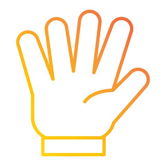 Illustration of Hand Gesture of Greeting design icon