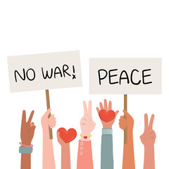 day of peace background. people concept. against war, violent and other unhumanities concept. can be add text. vector illustration