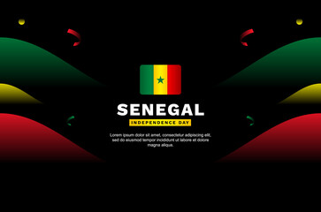 Senegal independence day event background