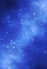 背景素材_水彩テクスチャ_夜空