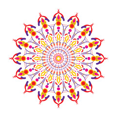 Colorful Mandala Background. Decoration. Vector Illustration