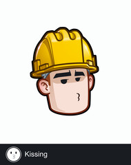 Construction Worker - Expressions - Affection - Kissing