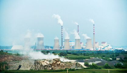 Cooling towers of power plant