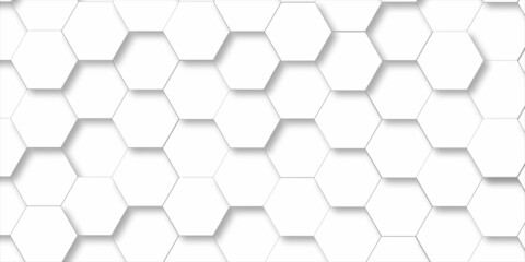 Abstract background with seamless pattern with hexagons . White soft light bubbles pattern of hydrogel balls as contemporary abstract background.