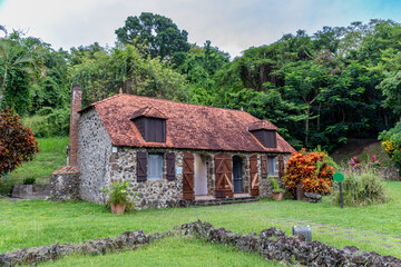 Fototapeta na wymiar La Pagerie plantation - Les Trois-Ilets, Martinique French Antilles