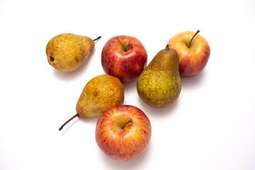 pear, apple, symbolizing human overweight