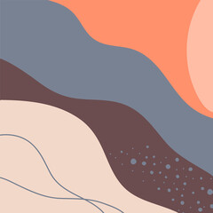 Abstract background. Modern design template in minimal style. Stylish cover for beauty presentation, branding design. Vector illustration