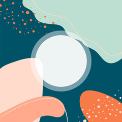 Abstract background. Modern design template in minimal style. Stylish cover for beauty presentation, branding design. Vector illustration