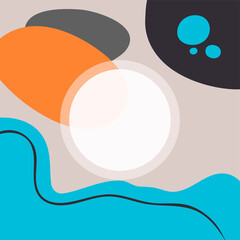 Abstract background. Modern design template in minimal style. Stylish cover for beauty presentation, branding design. Vector illustration