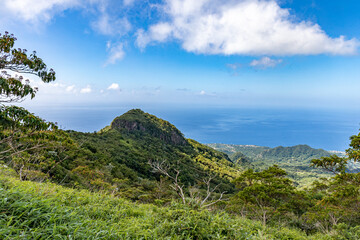 Fototapeta na wymiar Hike to the top of Mount Pelee, Martinique, French Antilles