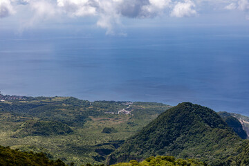 Fototapeta premium Hike to the top of Mount Pelee, Martinique, French Antilles