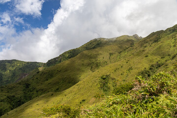 Naklejka na ściany i meble Hike to the top of Mount Pelee, Martinique, French Antilles