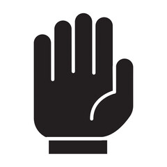 Illustration of  Greeting Hand Gesture design icon
