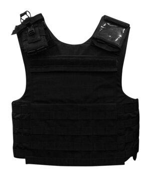 Bulletproof vest isolated on white background with clipping path