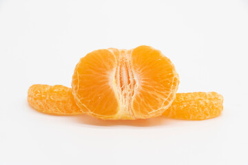 komola or Tangerine isolated on white background