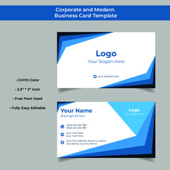 Modern and Professional Corporate Business Card Template