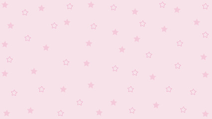 cute pink star shape on pink background, perfect for wallpaper, backdrop, postcard, background