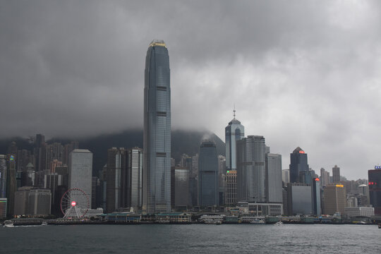 Hong Kong City Skyline and Victoria Harbor