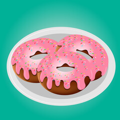 Dough Nut Vector Illustration