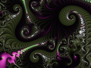 Fractal colorful background. Bright beautiful spiral background.
