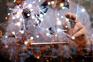 conference Digital Network and data concept 3d