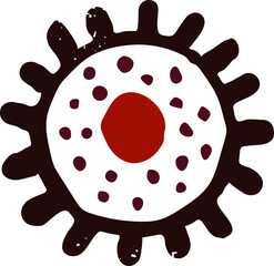 Abstract Ethnic African Decorative Element