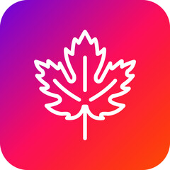 Maple leaf Vector Icon Design Illustration