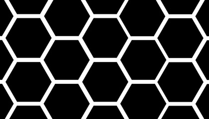 Honeycomb hexagonal grid. Hexagon cells illustration