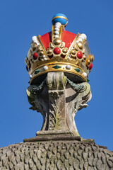 Сhapel-shaped monument (1866) with a bronze bust of Sarphati in combination with a fountain in...