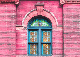 Colonial architecture of the Massey Hall (1894) which is a National Historic Site of Canada