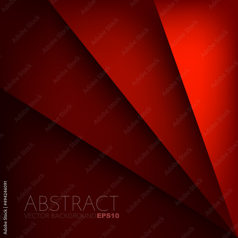 Poster abstract red background with lines