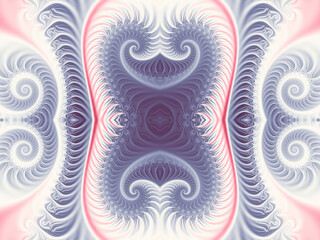 Fototapeta premium Beautiful color seamless background of fractals.