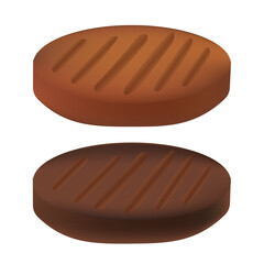 Grilled meat or cutlet for burger and sandwich