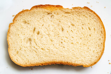 Slice of wheat bun