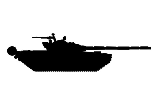 Military tank T-72 Simple icon for web and app