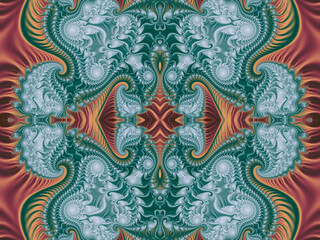 Beautiful color seamless background of fractals.